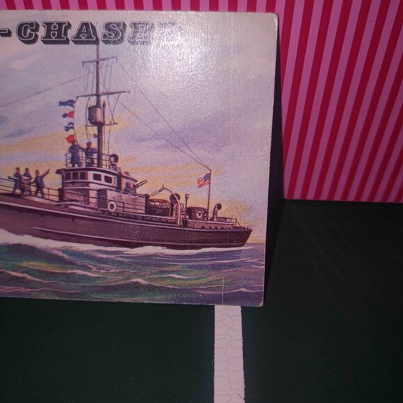 1955 Topps Rails and Sails Sub-Chaser U.S. Navy #166 - Picture 4 of 8